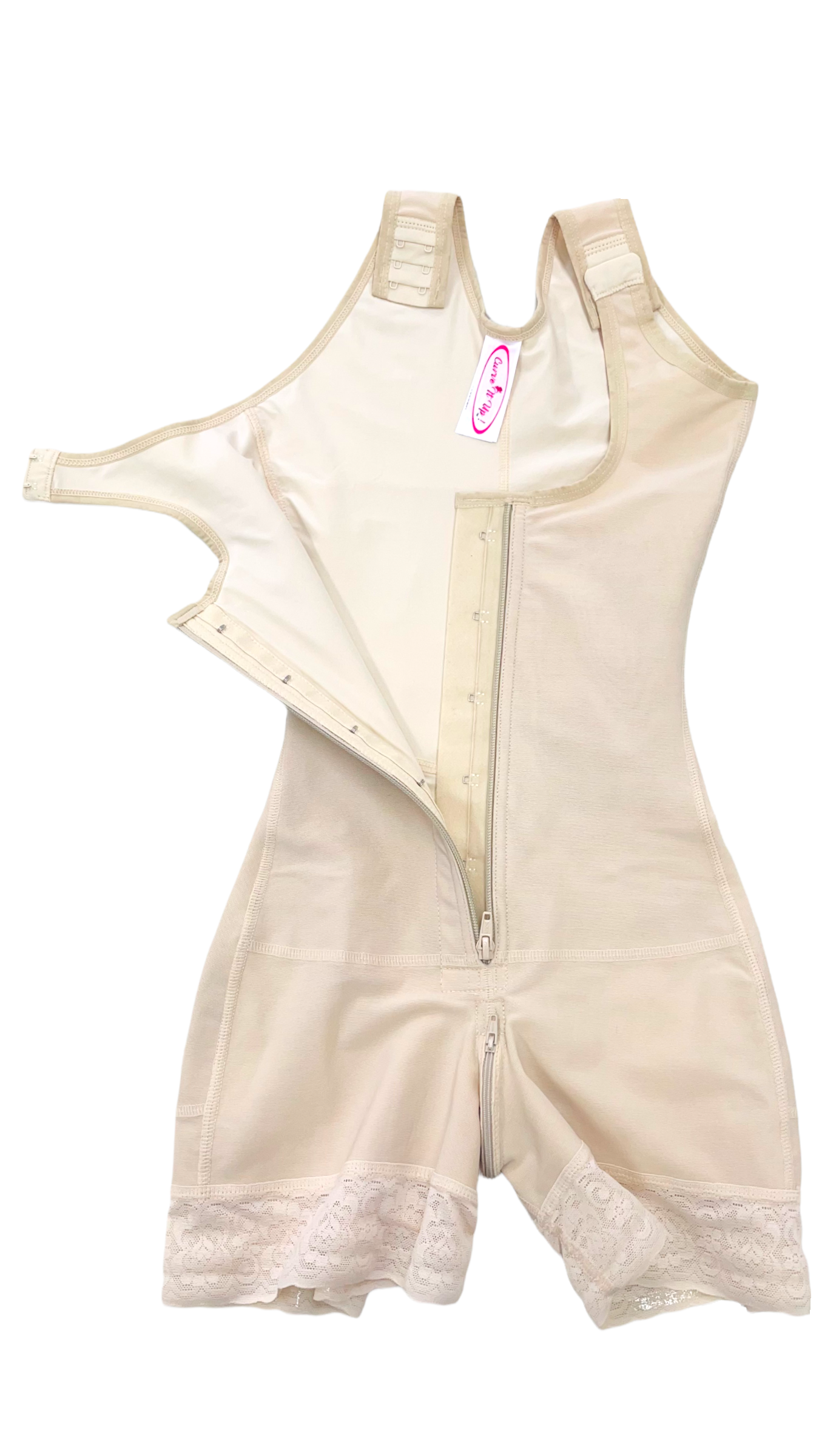 FB763-1 SHORT STYLE FAJA FRONT ZIPPER AND PERINEAL ZIPPER