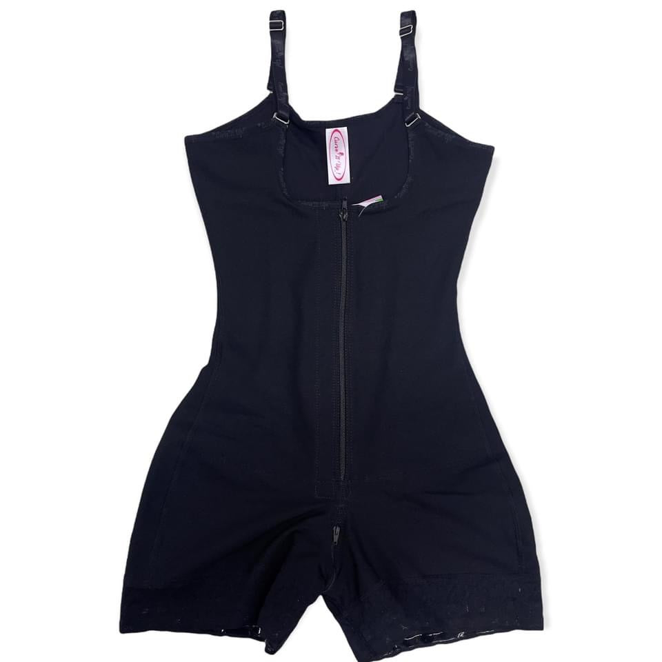 FB763-2 SHORT STYLE FAJA THIN STRAPS FAJA EXTRA SUPPORT ON ABDOMEN - Bonita Shape