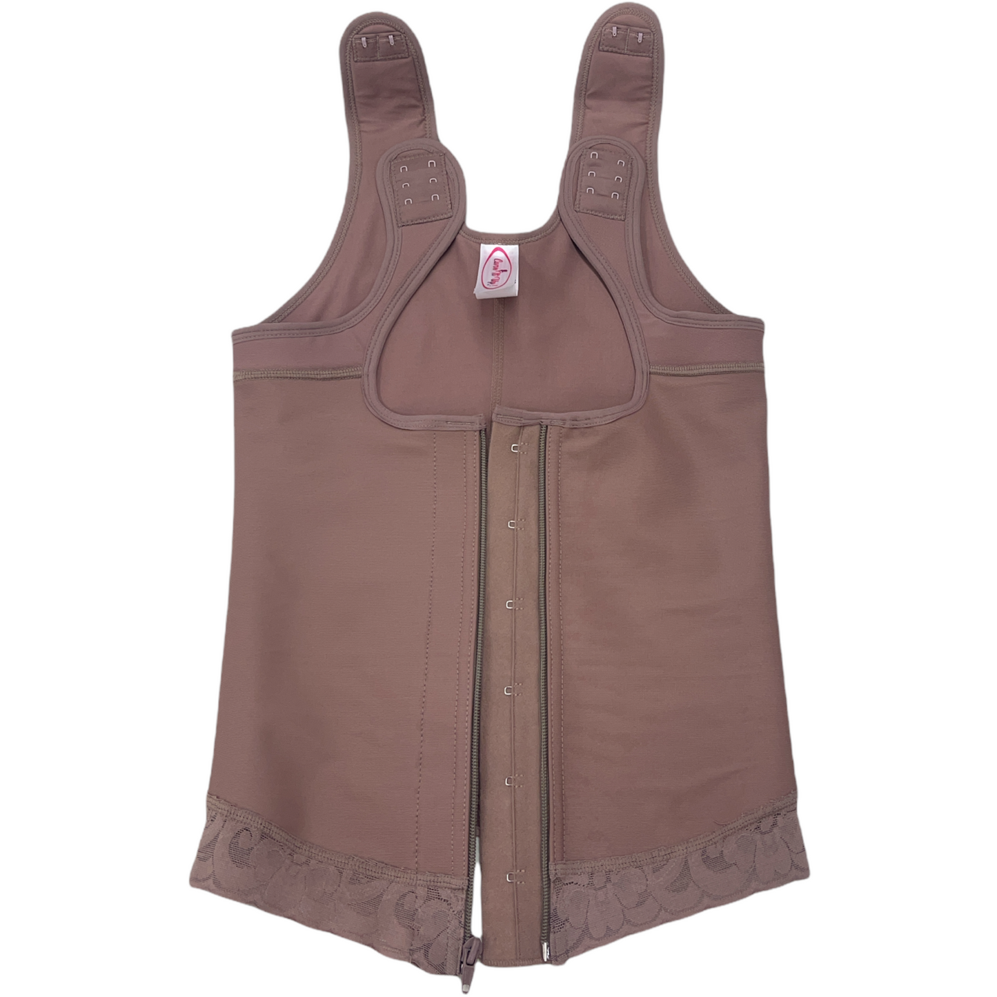 FB7030 LATEX VEST WITH FRONTAL ZIPPER - Bonita Shape