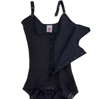 CS610 FULL BACK ADJUSTABLE STRAP FAJA W/ LACE LINING