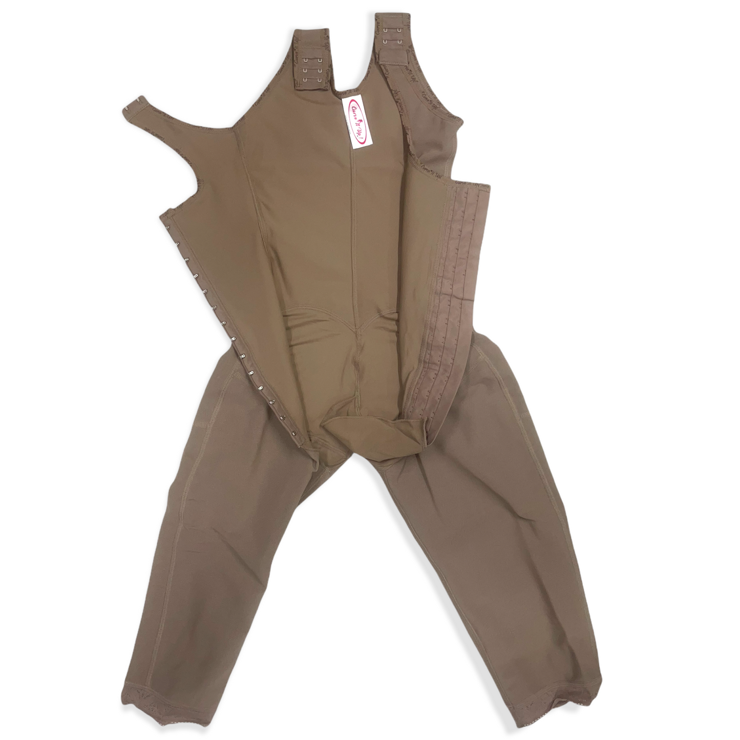 FB725 Long Style Full Body Shaping Garment with Hooks and Perineal Zipper - Bonita Shape