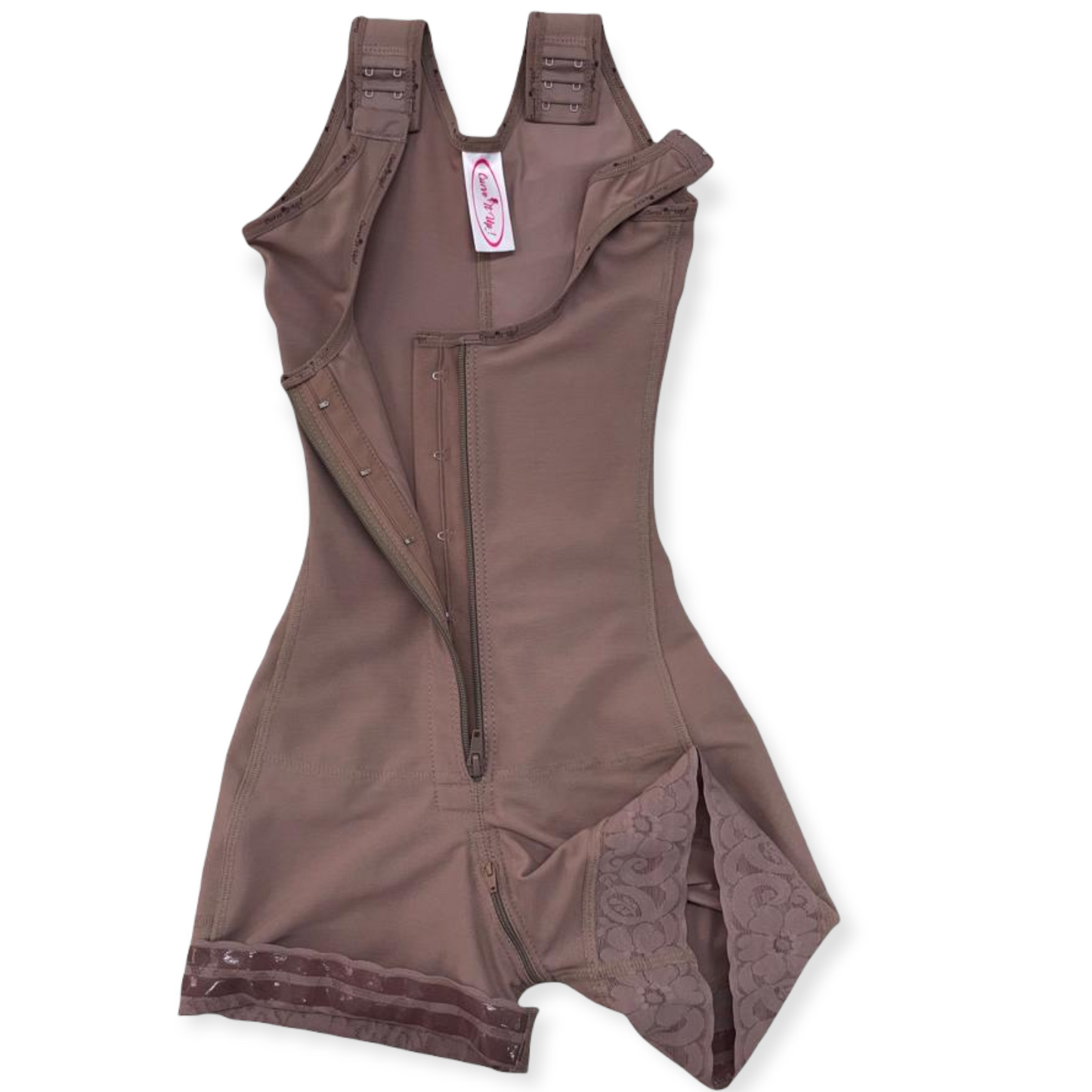 FB763-1 SHORT STYLE FAJA FRONT ZIPPER AND PERINEAL ZIPPER