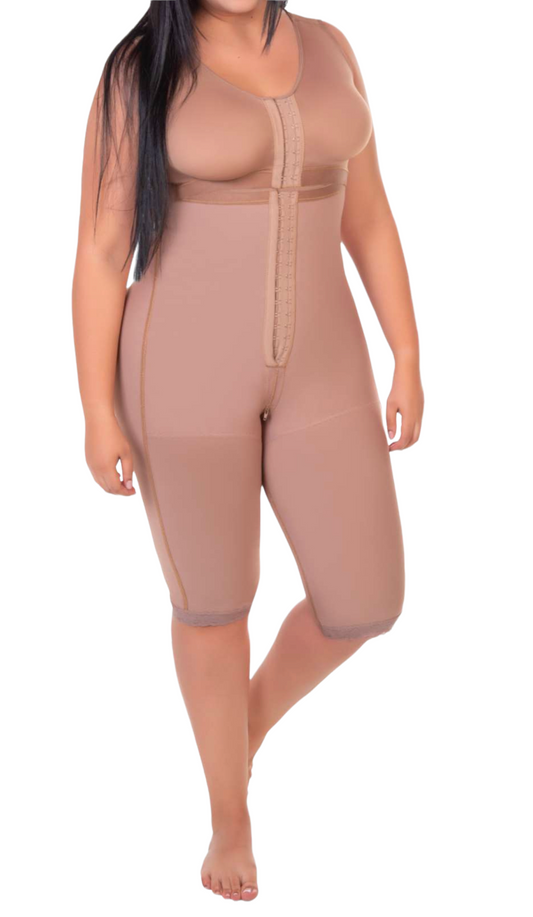 (FINAL SALE) FB819 FAJA LONG WITH BRA AND HOOKS - Bonita Shape