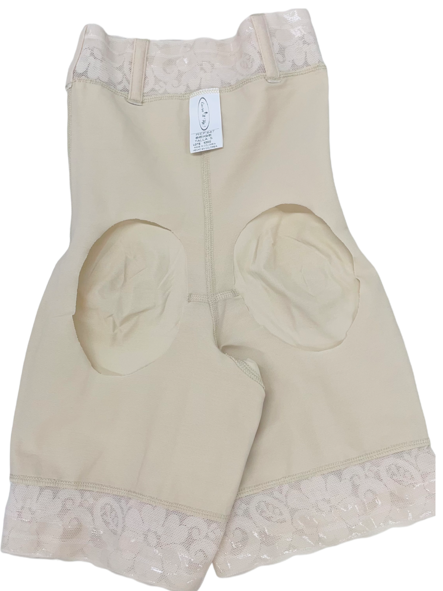 FB823 STRAPLESS SHORT FAJA WITH INVISIBLE BUTT LIFT - Bonita Shape