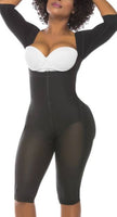 FINAL SALE !!!  CS640 COTTON  FAJA LONG WITH ARMS NO BRA WITH BUTTLIFT