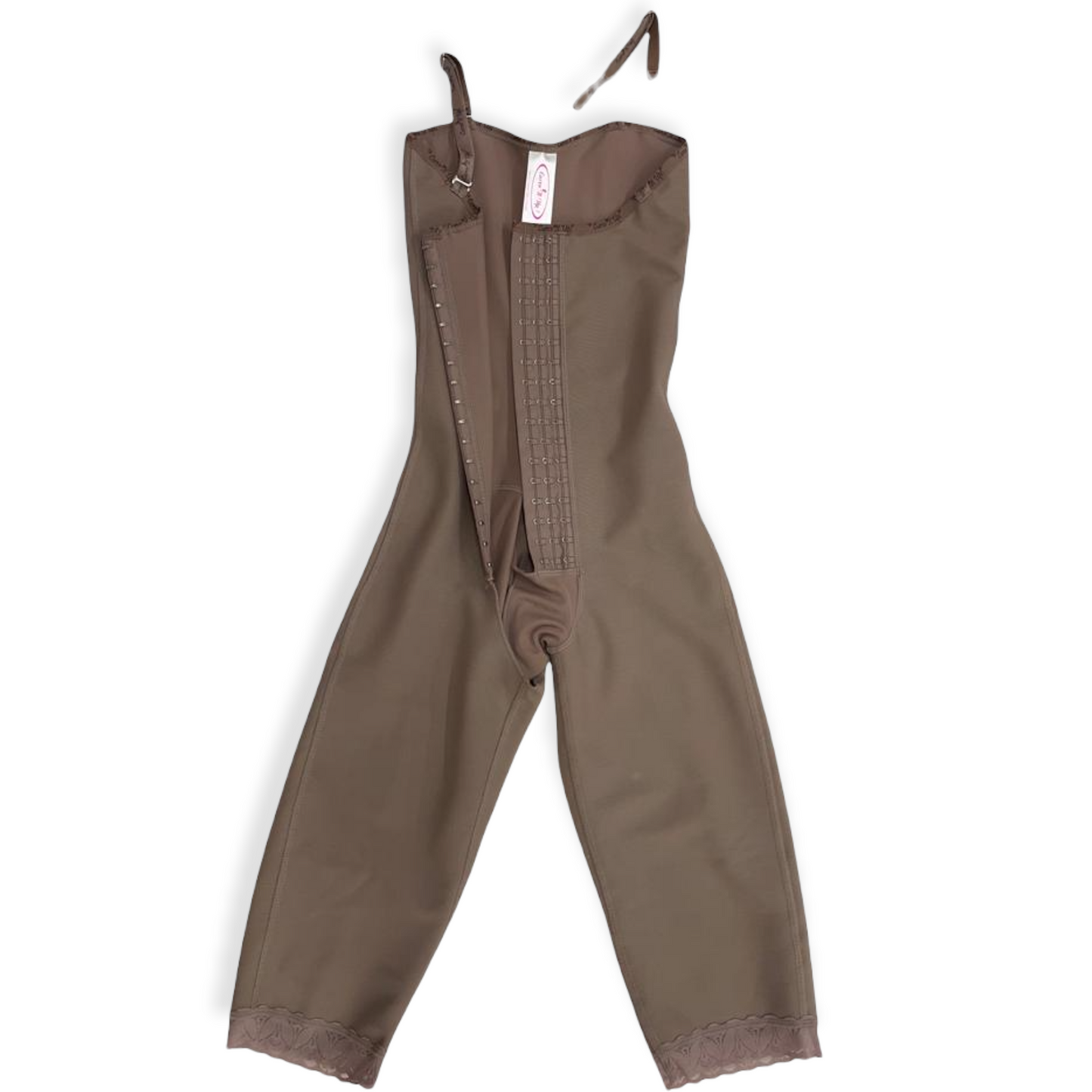 (FINAL SALE) FB750 FULL BODY FAJA THIN ADJUSTABLE STRAPS/3HOOKS - Bonita Shape