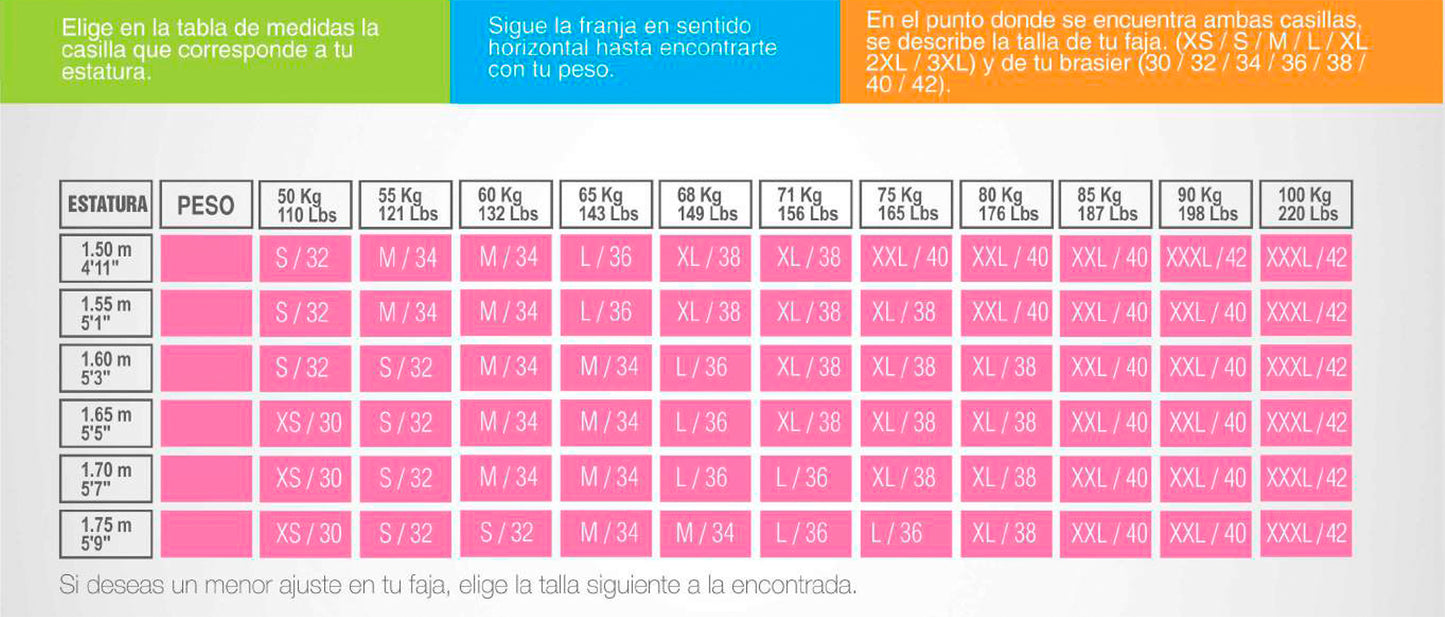 (FINAL SALE) FB816 long leg faja with adjustable straps - Bonita Shape